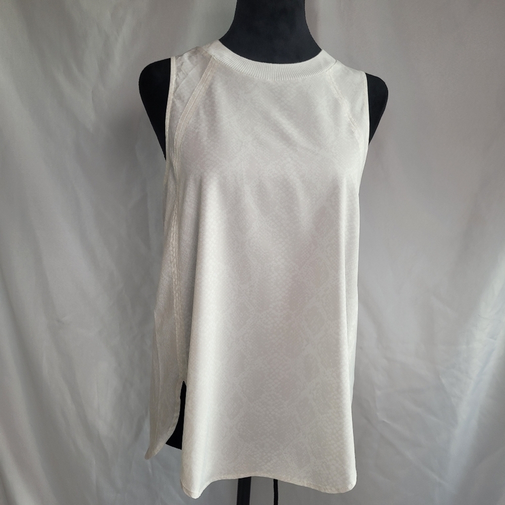 Athleta Zephyr Women's Sleeveless Snakeskin Animal Print Top Size XS